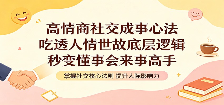 高情商社交成事心法：吃透人情世故底层逻辑，秒变懂事会来事高手-鼎铸网