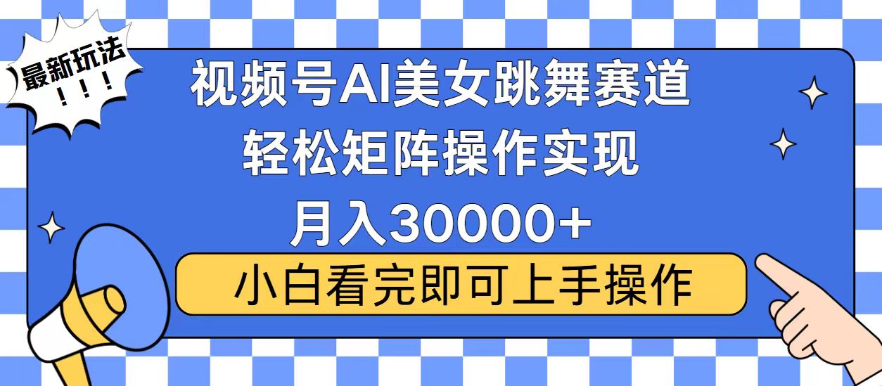 视频号蓝海赛道玩法，当天起号，拉爆流量收益，小白也能轻松月入30000+-鼎铸网