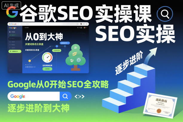 谷歌SEO实操课，Google从0开始SEO全攻略，逐步进阶到大神-鼎铸网