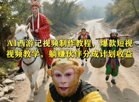 40e48bcc7fff3b1b58b464af6abc83ad.jpeg AI西游记视频制作教程,爆款短视频教学,躺賺伙伴分成计划收益