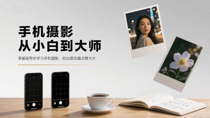 手机摄影从小白到大师，零基础带你学习手机摄影，拍出朋友圈点赞大片-鼎铸网