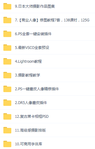 某宝买的杂乱PS LR教程预设摄影-鼎铸网