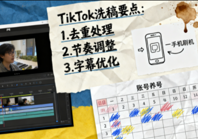 TikTok洗稿剪辑全流程课-鼎铸网