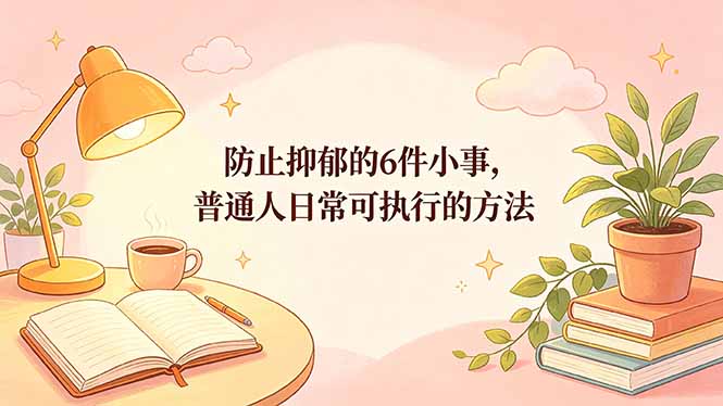 付费文章：防止抑郁的6件小事，普通人日常可执行的方法-鼎铸网