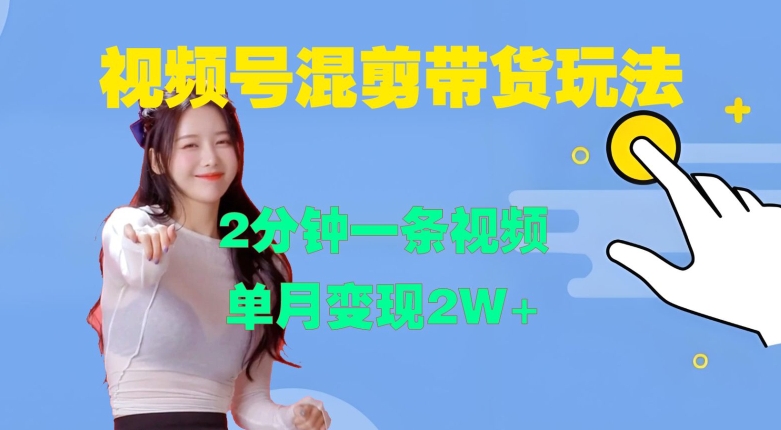视频号混剪玩法，2分钟一条视频，单月变现2W+【揭秘】-鼎铸网