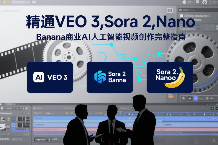 精通VEO 3，Sora 2，Nano Banana商业AI人工智能视频创作完整指南-鼎铸网