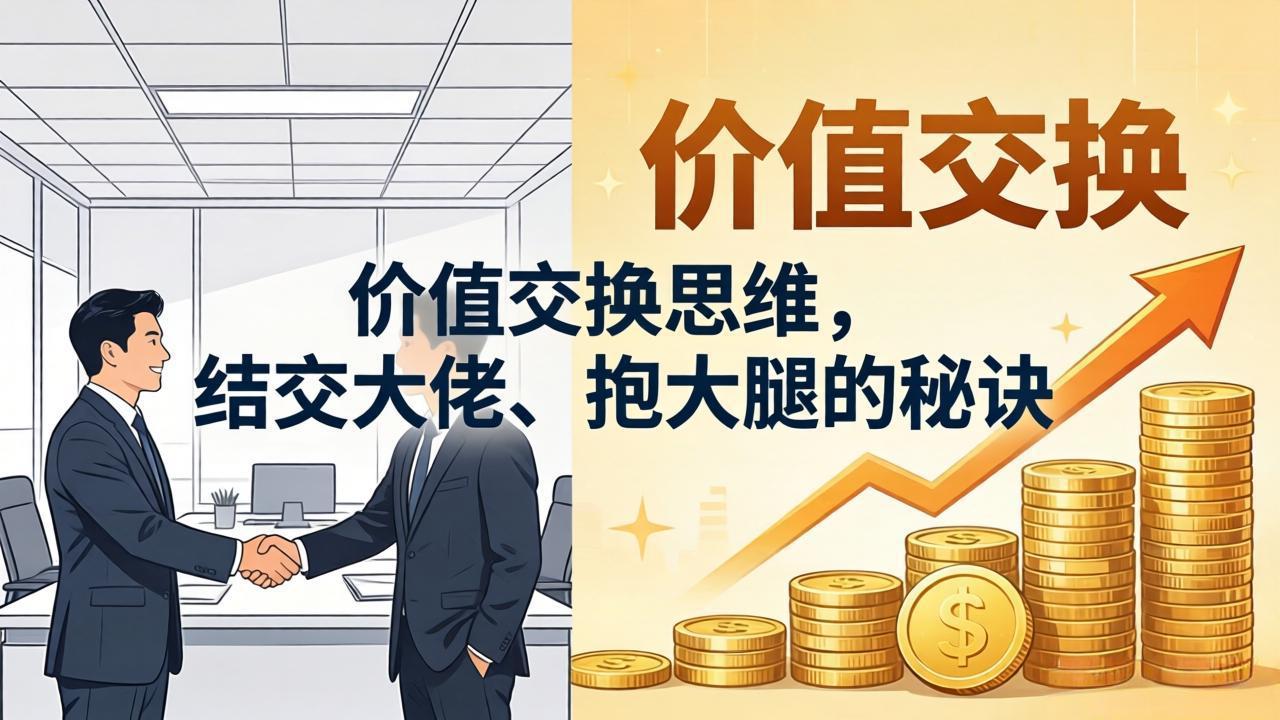 某付费文章：价值交换思维，结交大佬、抱大腿的秘诀-鼎铸网