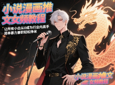 小说漫画推文女频教程，让所有小白从0成为行业内高手，简单暴力兼职轻松挣米-鼎铸网