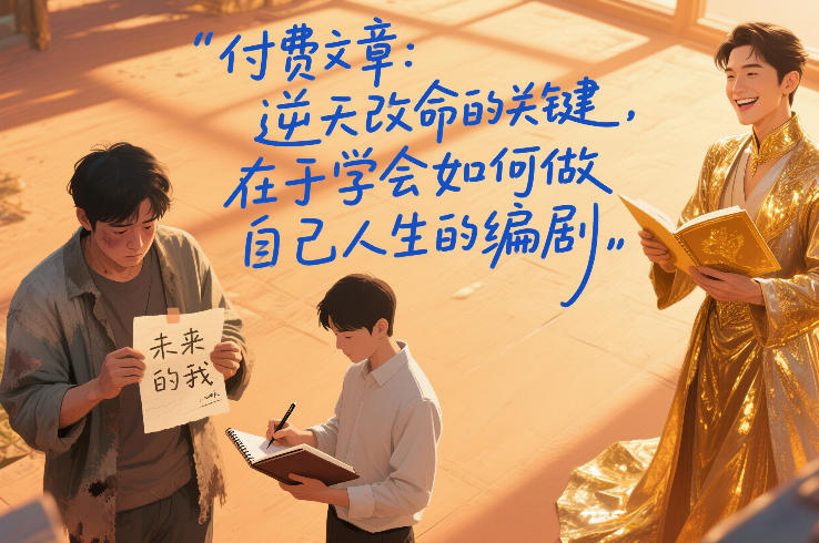 4c22b26615e6e42e0146e1f22d42ee1d.jpeg 付费文章:逆天改命的关键,在于学会如何做自己人生的编剧