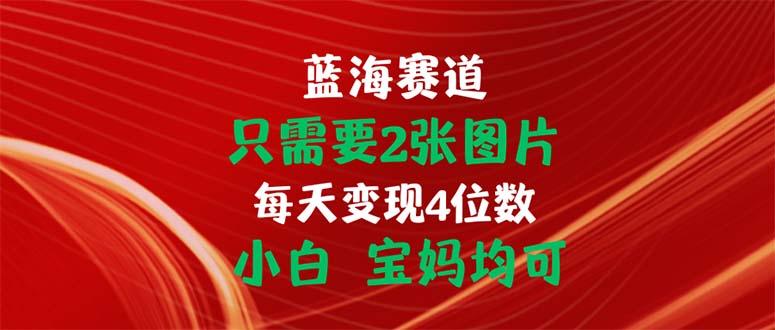 只需要2张图片 每天变现4位数 小白 宝妈均可-鼎铸网