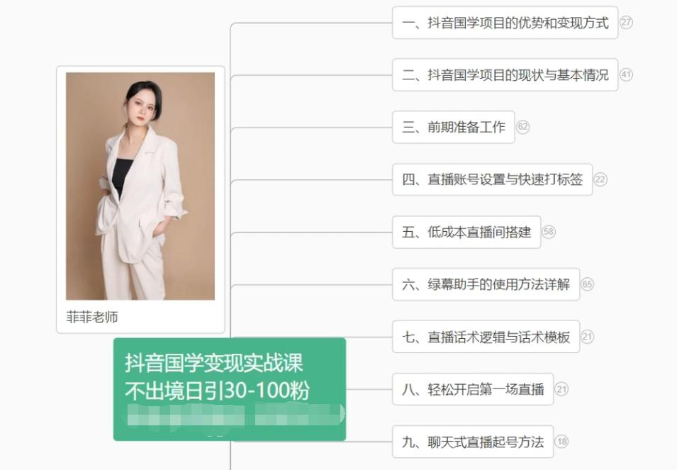抖音国学变现项目：不出境日引30-100粉实战课程-鼎铸网