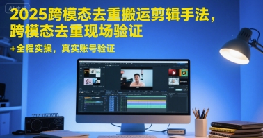 2025跨模态去重搬运剪辑手法，跨模态去重现场验证 +全程实操，真实账号验证-鼎铸网