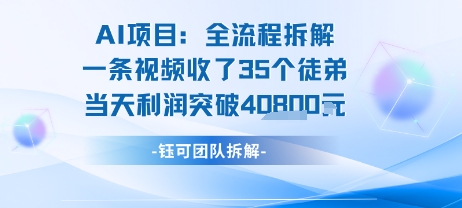AI收徒变现闭环：一条视频收35人，日入1k+(附完整SOP)-鼎铸网