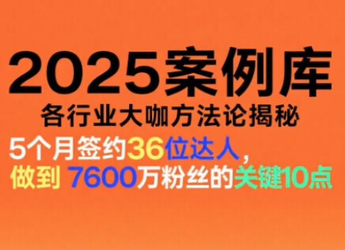 2025案例库，收录各行业大咖的方法论，各行业大咖方法论揭秘-鼎铸网