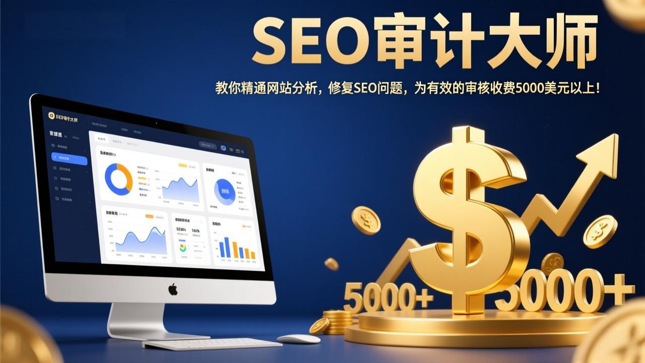 SEO审计大师：教你精通网站分析，修复SEO问题，为有效的审核收费5000美元以上！-鼎铸网