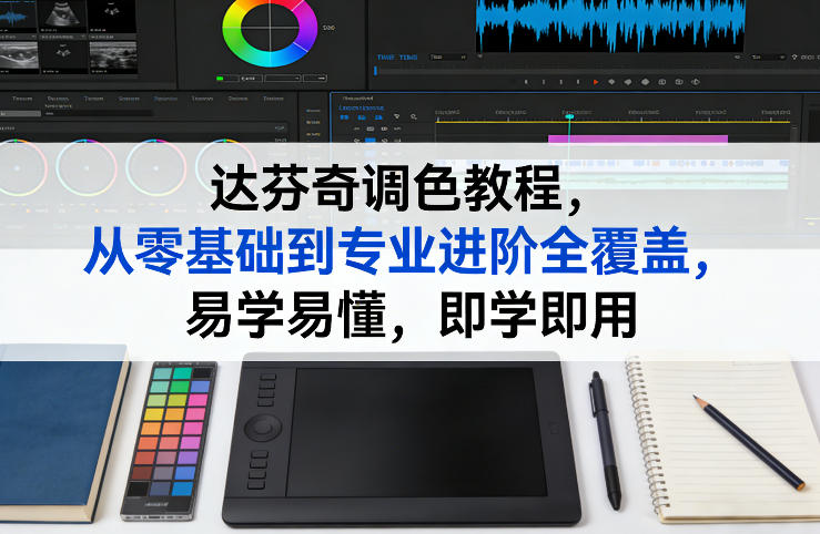 达芬奇调色教程，从零基础到专业进阶全覆盖，易学易懂，即学即用-鼎铸网