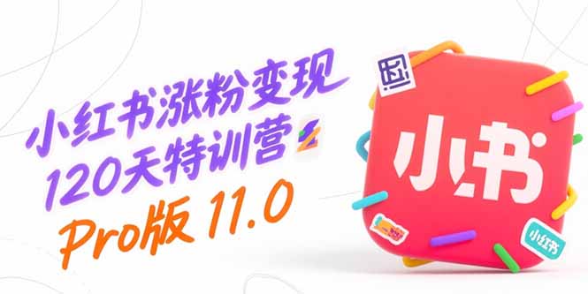 小红书涨粉变现120天特训营Pro版11.0：从0到1掌握平台运营,内容制作和变现-鼎铸网