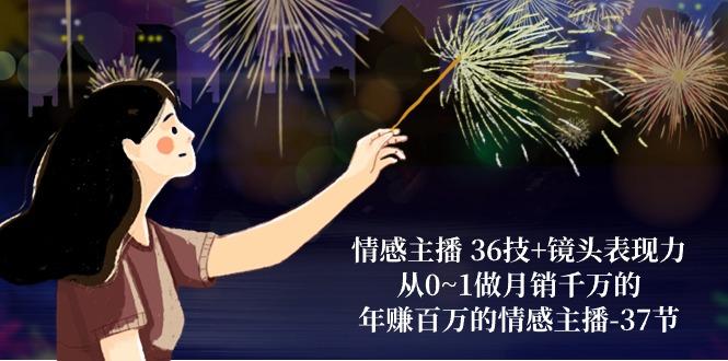 情感主播 36技+镜头表现力：从0~1做月销千万的，年赚百万的情感主播-37节-鼎铸网