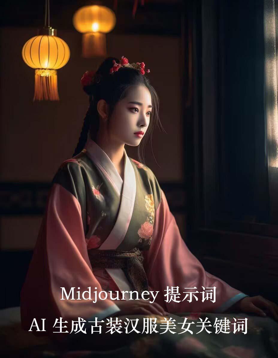 Midjourney关键词-AI生成中国风古装汉服美女人像提示关键词-鼎铸网