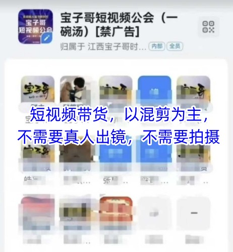 宝子哥头部团队短视频带货，以混剪为主，不需要真人出镜，不需要拍摄【更新26年1月】-鼎铸网