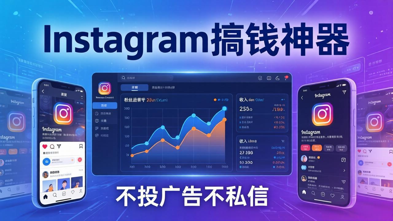 Instagram搞钱神器：月涨6万粉+月入5万刀，不投广告不私信，靠算法+低价产品-鼎铸网