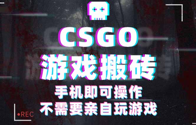 CSGO游戏挂机捡漏，单日扫货500+，年底小高峰上车可吃肉，手机即可操作...-鼎铸网