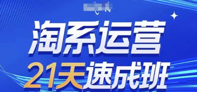 淘系运营21天速成班，0基础轻松搞定淘系运营，不做假把式，快速复制落地(更新26年4月)-鼎铸网