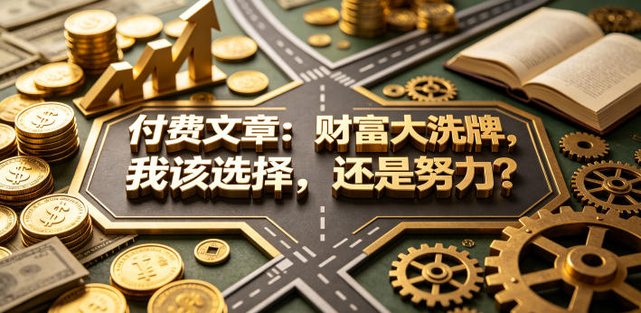 付费文章：财富大洗牌，我该选择，还是努力？-鼎铸网