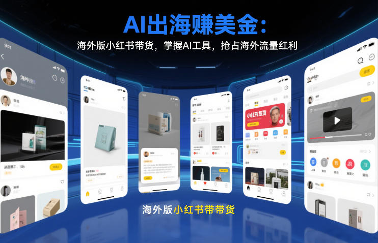 AI出海賺美金：海外版小红书带货，掌握AI工具，抢占海外流量红利(更新2026)-鼎铸网