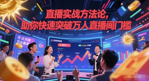直播实战方法论，助你快速突破万人直播间门槛-鼎铸网