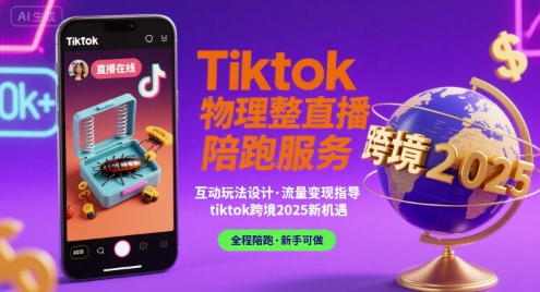 Tiktok物理整蛊直播陪跑服务-tiktok跨境2025-鼎铸网