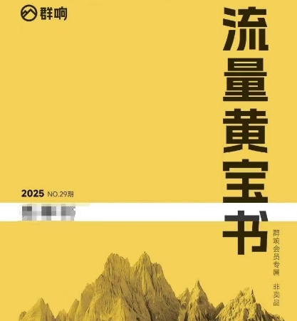 群响流量黄宝书25-29期，群响内部私享资料非卖品-鼎铸网