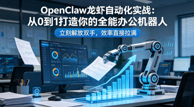 OpenClaw龙虾自动化实战：从0到1打造你的全能办公机器人，立刻解放双手，效率直接拉满-鼎铸网