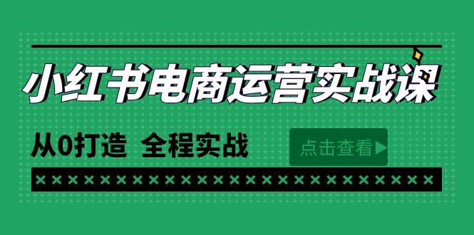 (9946期)最新小红书·电商运营实战课，从0打造  全程实战(65节视频课)-鼎铸网