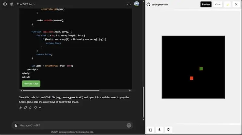 ChatGPT Code Preview｜AI编程预览工具-鼎铸网