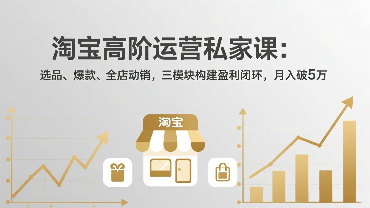 淘宝高阶运营私家课(更新26年4月18-鼎铸网