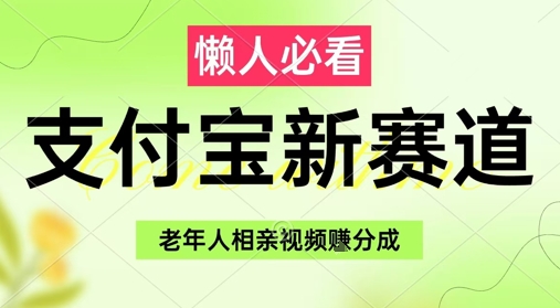 支付宝新赛道，利用老年人相亲视频，挣分成收益，轻松月入过W，操作简单-鼎铸网
