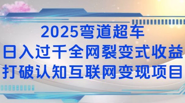 2025弯道超车日入过K全网裂变式收益打破认知互联网变现项目【揭秘】-鼎铸网