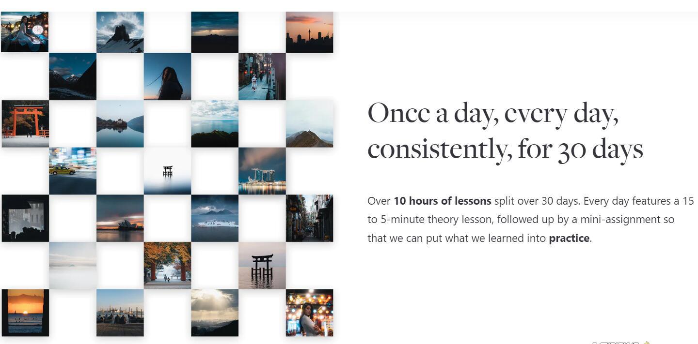 网红摄影师Pat Kay – 30天摄影基础知识加速器教程-30节课-中英字幕-鼎铸网