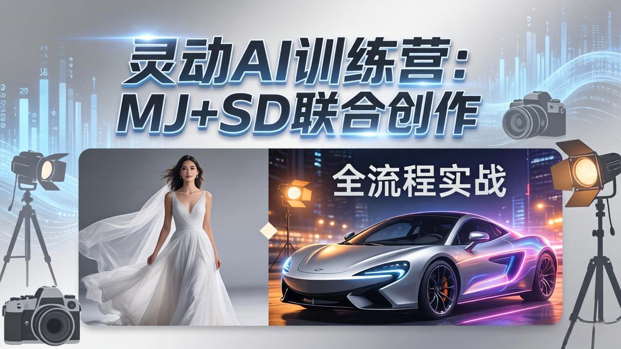 7b896982af3a25fe1bb4a0c8f169ecc2.jpeg 灵动AI训练营-3.0课程:MJ+SD联合创作,从婚纱大片到汽车广告,摄影后期全流程实战