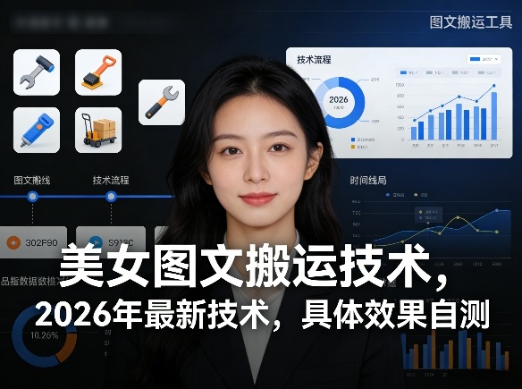 美女图文搬运技术，2026年最新技术，具体效果自测-鼎铸网