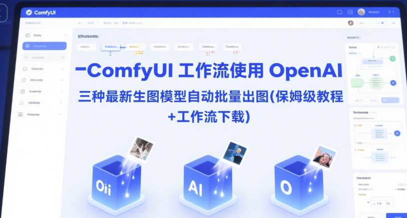 ComfyUI 工作流使用 OpenAI 三种最新生图模型自动批量出图(保姆级教程+工作流下载)-鼎铸网