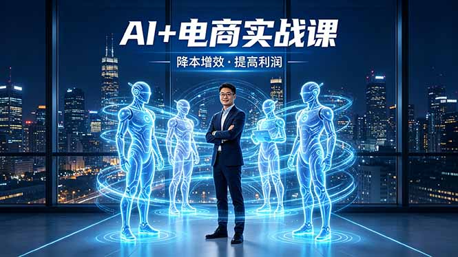 AI+电商实战课，1人+N个AI 智能体，把SOP变AI员工，实现降本增效提高利润-鼎铸网