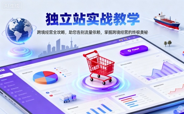 独立站实战教学，跨境经营全攻略，助您告别流量依赖，掌握跨境经营的终极奥-鼎铸网