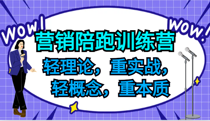 营销陪跑训练营，轻理论，重实战，轻概念，重本质，适合中小企业和初创企业的老板-鼎铸网