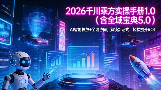 2026 千川乘方实操手册 1.0(含全域宝典 5.0-鼎铸网