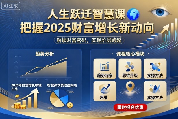 人生跃迁智慧课，把据2025财富增长新动向-鼎铸网