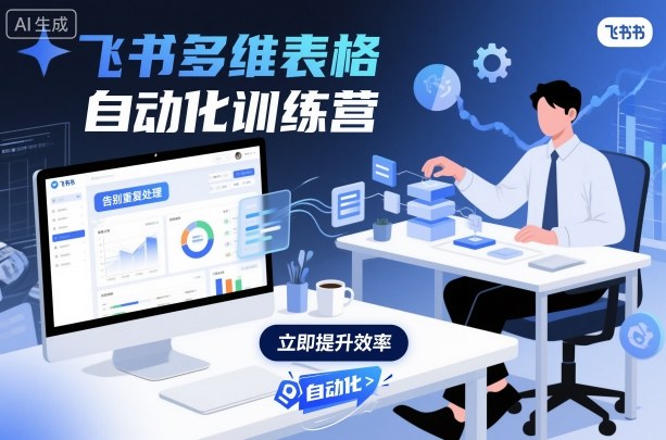 飞书多维表格自动化训练营，手把手教你告别重复处理，用多维表格开启高效办公新模式-鼎铸网