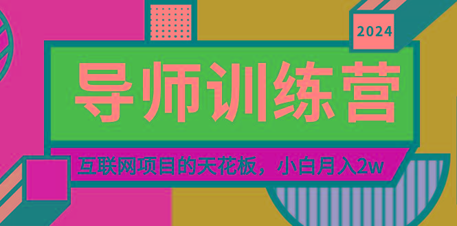 《导师训练营》精准粉丝引流的天花板，小白月入2w-鼎铸网