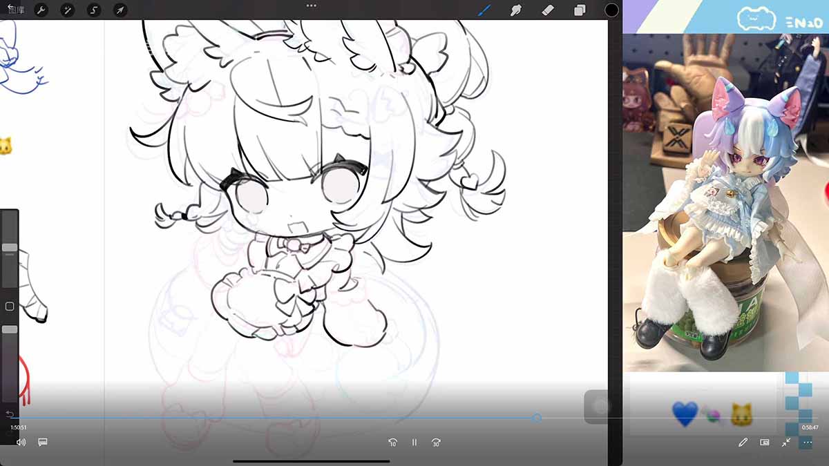 零基础学Q版立绘：从头身比例到服装细化，掌握让角色又可爱又有设计感的核心技法